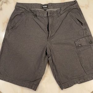 Men’s Vans Shorts. Gray. Size 36.